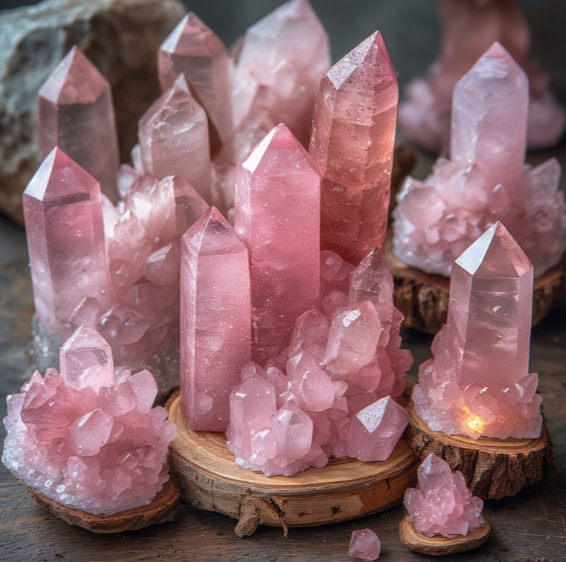 Pink sensation - Rose quartz Decor Crystal