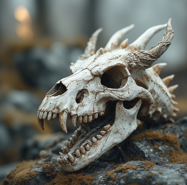 Fallen Dragon Skull