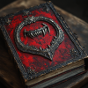 Gothic Vampire Red leather journal