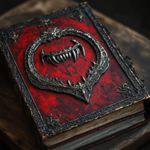 Gothic Vampire Red leather journal