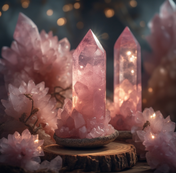 Pink sensation - Rose quartz Decor Crystal