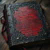 Gothic Vampire Red leather journal